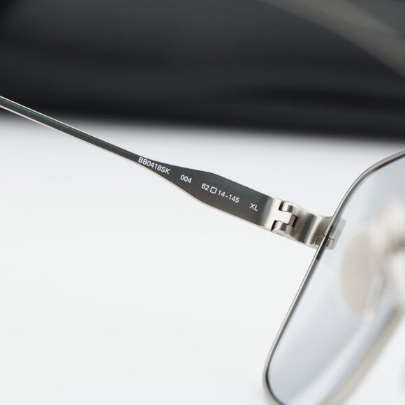 Balenciaga BB0418SK 004 Square Sunglasses - Silver/Grey main image 10